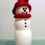 Snowman - Red Hat and Scarf