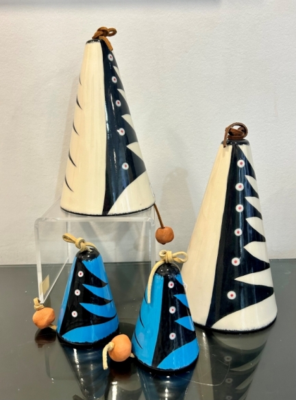 Bells - Blue 3.5inTall, $18